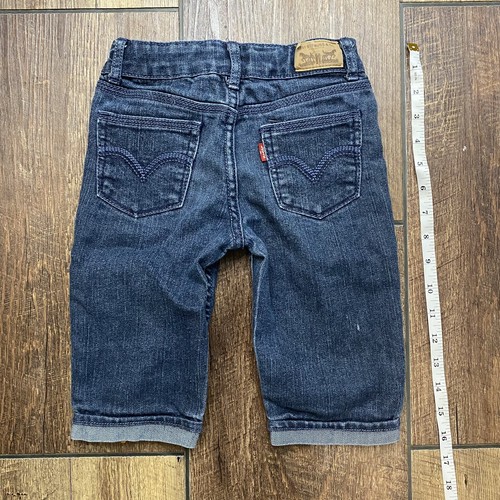 LEVI'S Girls Skimmer Capri Jeans Size 5 Stretch Medium Wash Toddler Kids Casual - Picture 2 of 3