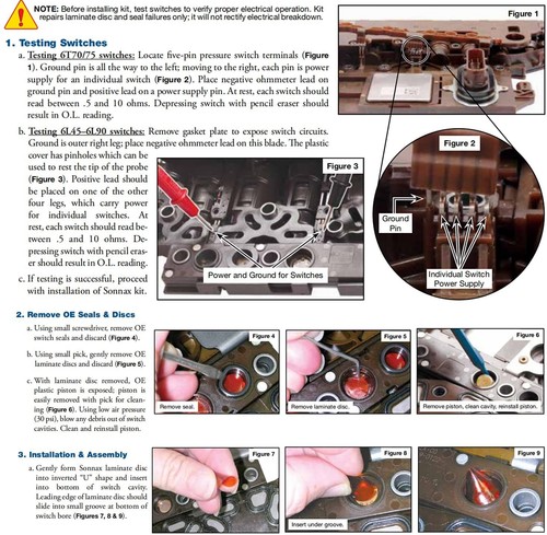 Pressure Switch Install Tool Repair Kit for GM Transmissions 6T70 6T75 6L80 6L45 - Bild 14 von 21