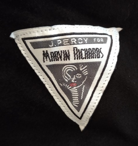 J. Percy for Marvin Richards Jacket S Black Suede Hood Faux Fur Lined - Picture 11 of 23