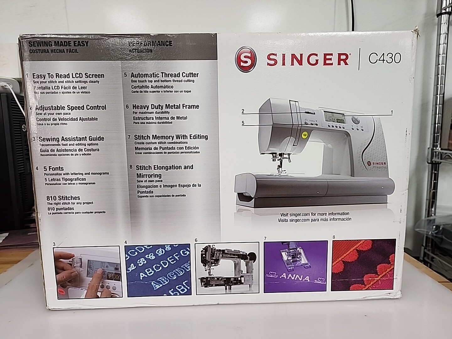 SINGER C430 Computerized Sewing Machine 37431886439 eBay