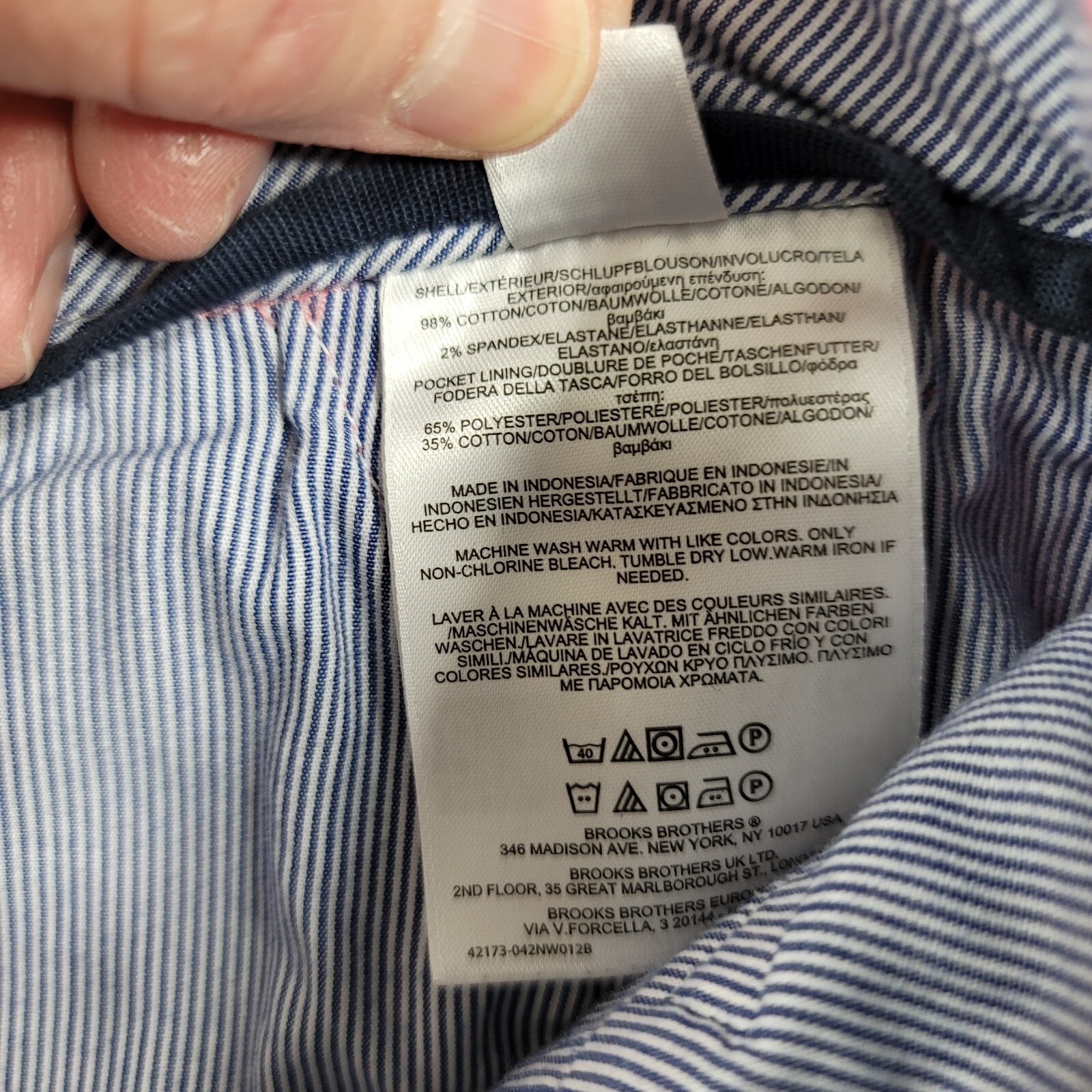 Brooks Brothers Chino Shorts Mens 36 Strawberry Red Stretch Cotton thumbnail 6