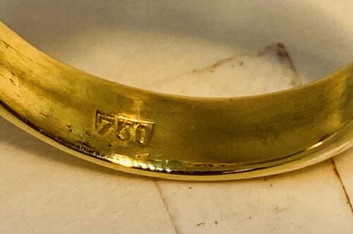 Smaragd Ring 750 Gold mit 1,60ct Smaragd Solitär und 0,24ct Brillant - Bild 3 von 9