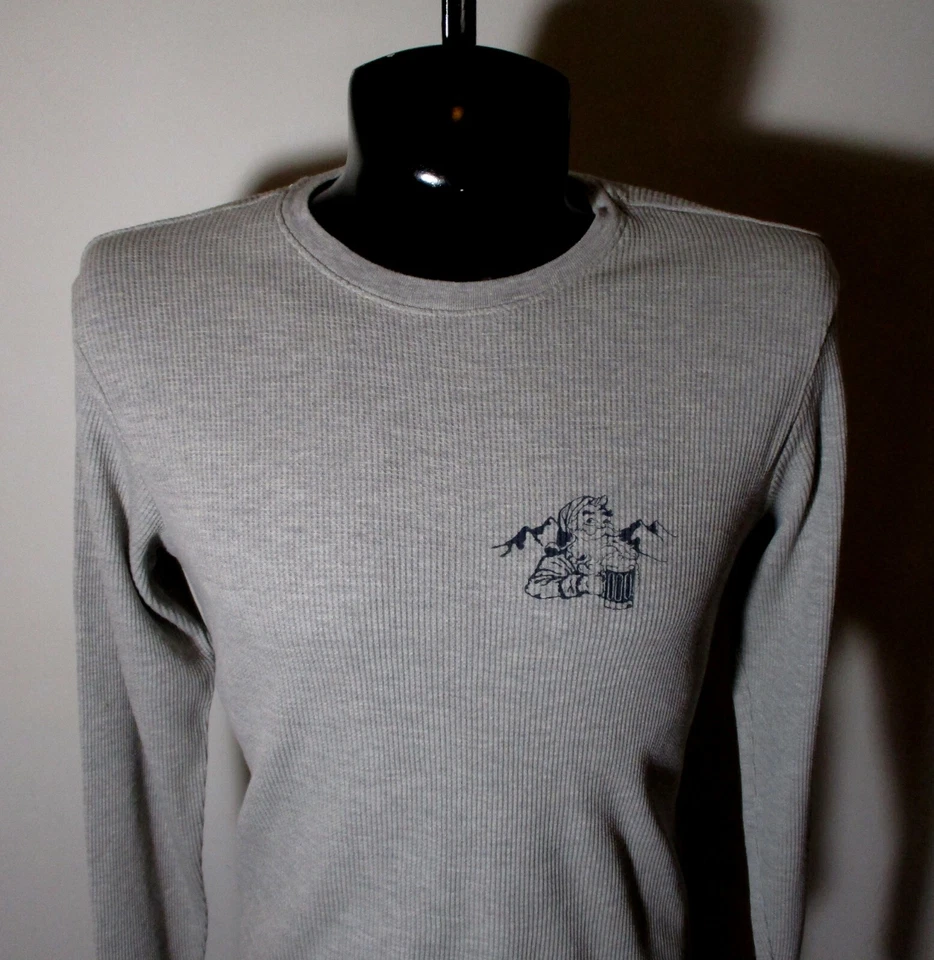 Camisa de dormir LUCKY BRAND cinza manga longa tamanho M - Imagem 2 de 4