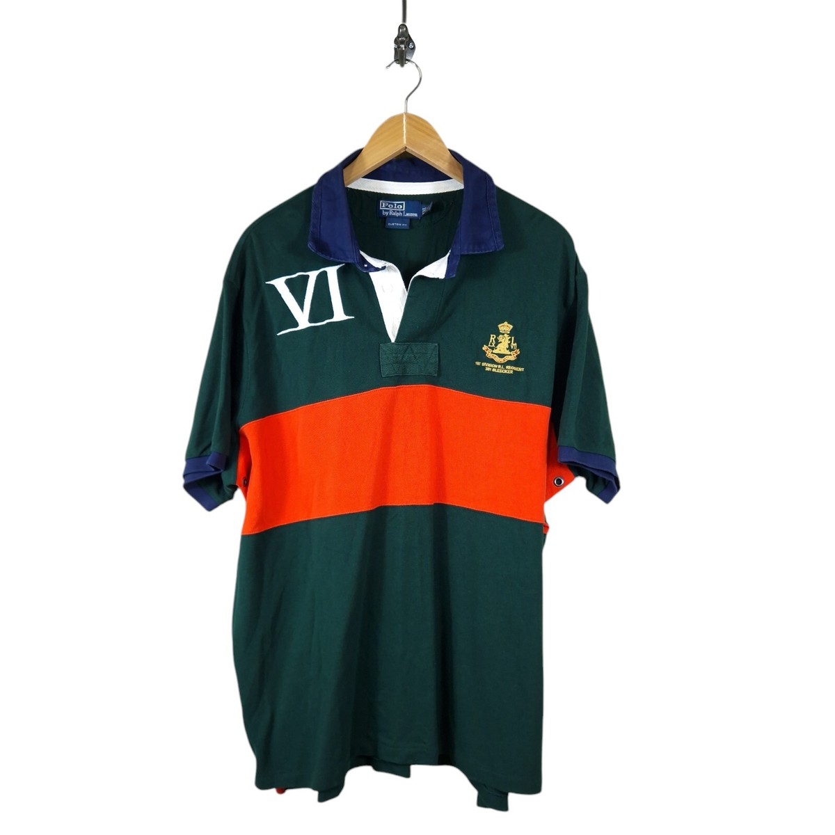 Mens Ralph Lauren Polo Bleecker Rugby Shirt Short Sleeve 2XL