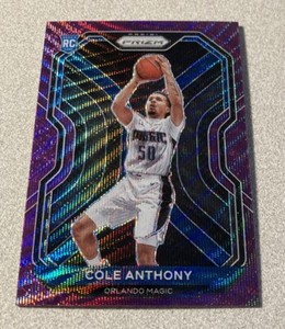 2020-21 Panini Prizm RC Purple Wave Prizm #292 Cole Anthony Magic