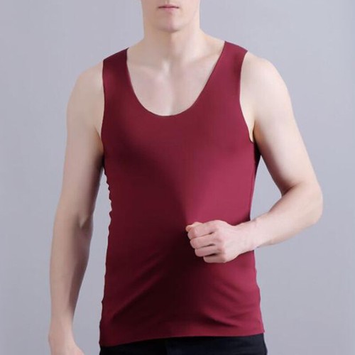 Herren Eis Seide Tank Top Bodybuilding Muskel Ärmellos Gym Fitness T-Shirts Weste✧ - Bild 15 von 24
