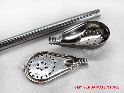 Yerba Mate - Stainless Steel Spoon Bombilla - Filtered Straw - Free Shipping - Picture 6 of 8
