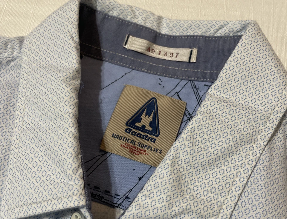 Camisa Gaastra Royal Southern Yacht Club Gadd Cutter Botón Para Hombre Talla L Rara Foto 4 de 4