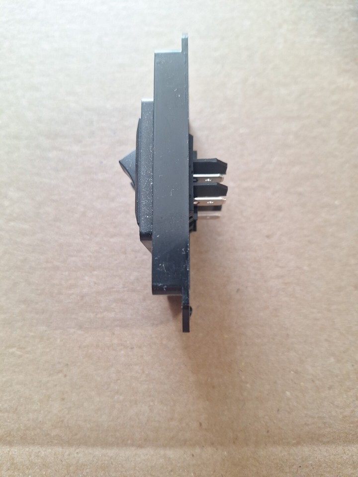 12V Double 2-Gang On/Off Light Switch - Brown, For RV, Camper, Trailer, Boat & Marine Use