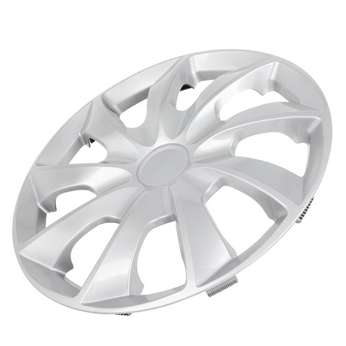 Silver 17 Inch 4Pcs Wheel Covers Kit Wheel Trim Hub Caps For All Makes Models - Picture 8 of 12