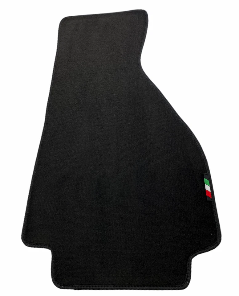 Floor Mats For Ferrari 328 GTB 1985-1989 Black Tailored Carpets Italian Emblem  - Image 3 of 4