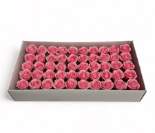 Soap Roses for Creating Bouquets 50PCS Pink Small