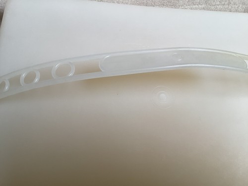 Vintage Tupperware 13 x 9 Ernte Gold Kuchenträger Nehmer transparenter Deckel & Griff - Bild 2 von 5
