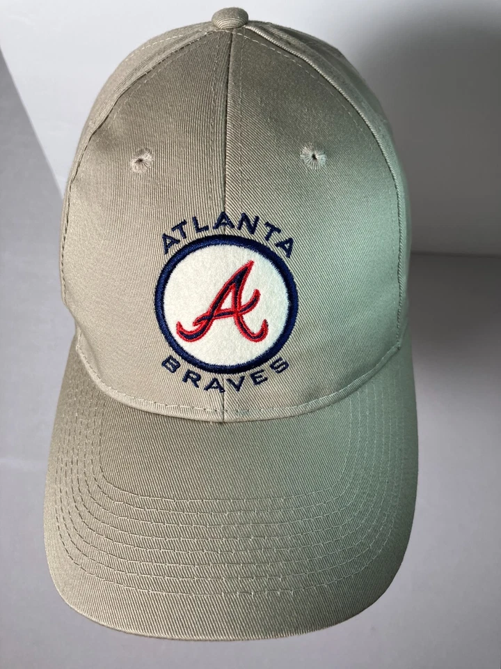 Gorra de béisbol Atlanta Braves espalda a presión oficial Drew Pearson talla única ajustable Foto 3 de 4