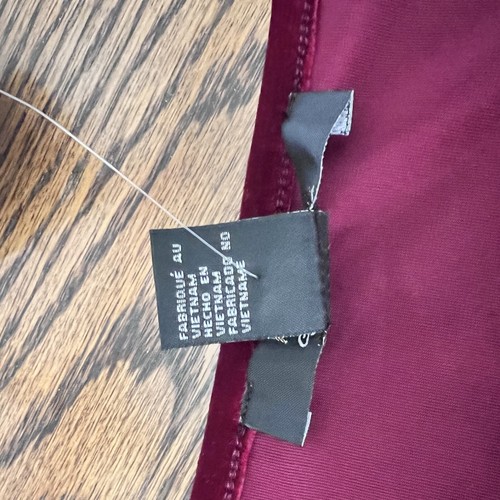 FOREVER 21 Contemporary-Burgandy Long Sleeve Crop Velvet Top Size XL - Picture 11 of 20