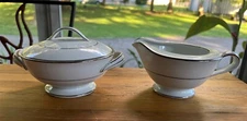 Noritake  ENVOY #6325 -  Creamer & Sugar Bowl With Lid