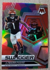 2022 Panini Mosaic Swagger Silver Prizm Ja'Marr Chase #12 Cincinnati Bengals