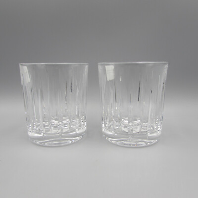 Reed & Barton Crystal SOHO Double Old Fashioned Glasses - Set of Two N/O