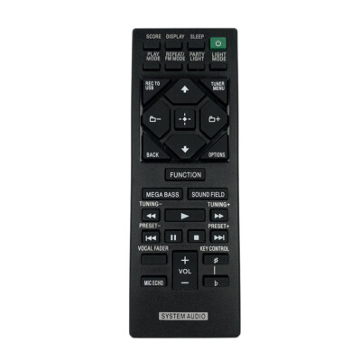 SA-V90DW MHC-M20 SS-SHAKE30 SHAKE-X30 Remote Control For Sony Stereo System