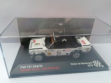 Fiat 131 abarth Rallye  Monté Carlo1979 Salvador Servia 1/43è boîte plexi altaya