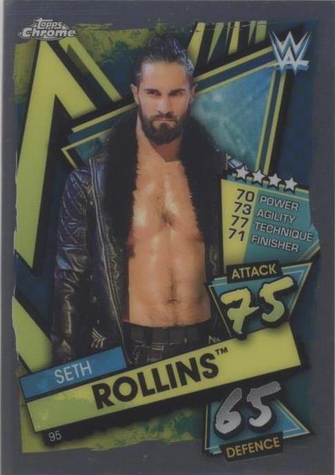 2021 Topps Chrome WWE Slam Attax - Seth Rollins #95 - 1 of 1