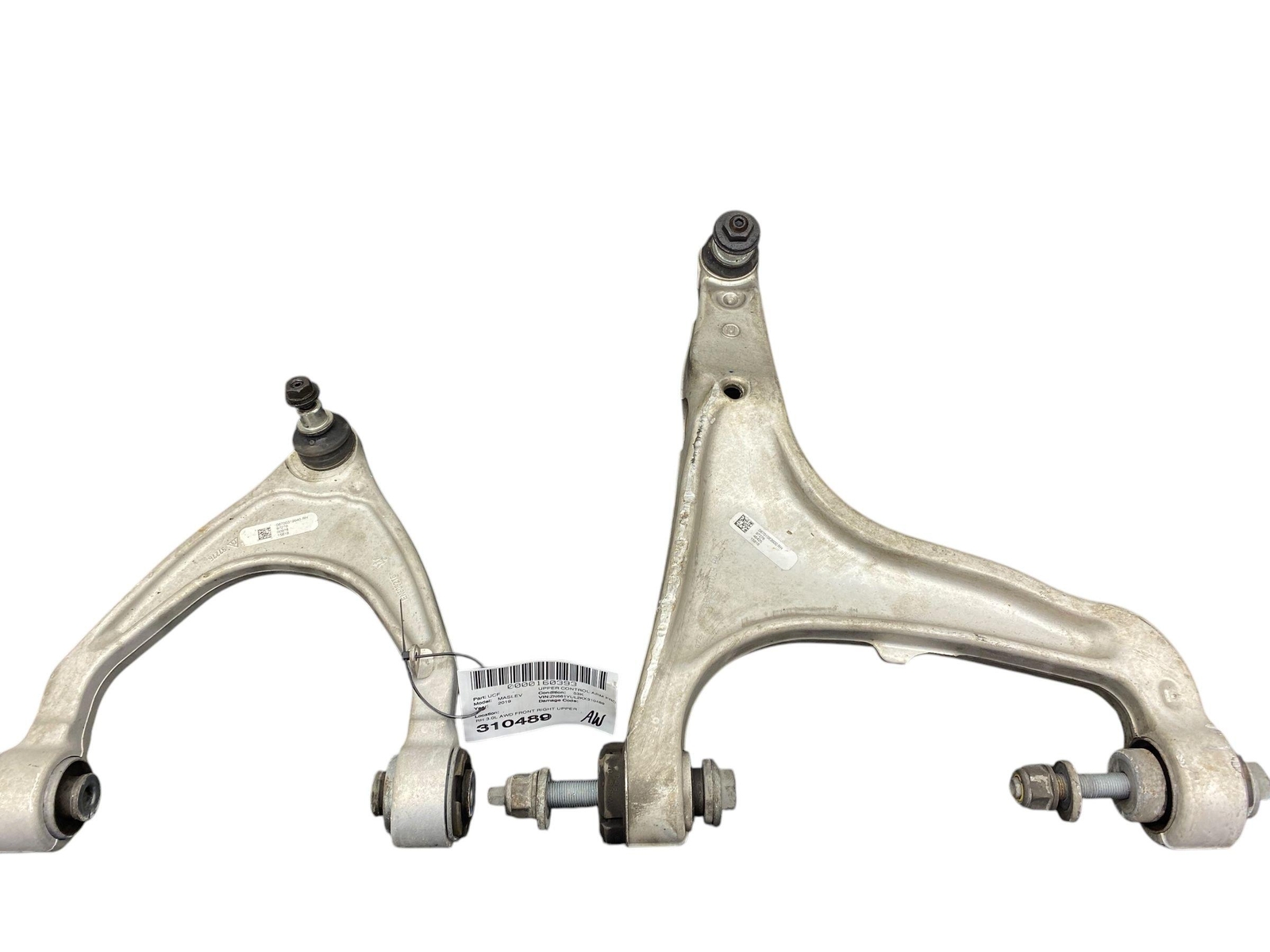 2017 - 2022 MASERATI LEVANTE M161 OEM FRONT RIGHT UPPER LOWER CONTROL ARM *53K*