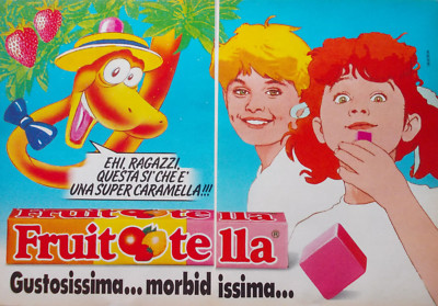 Advertising Werbung Italian Clipping 1993 CARAMELLA FRUITELLA.