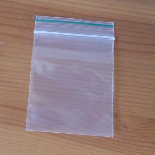 Borsa con tenuta in plastica poliplastica semplice riutilizzabile serratura con cerniera borse di piccole dimensioni per monete - Foto 3 di 5