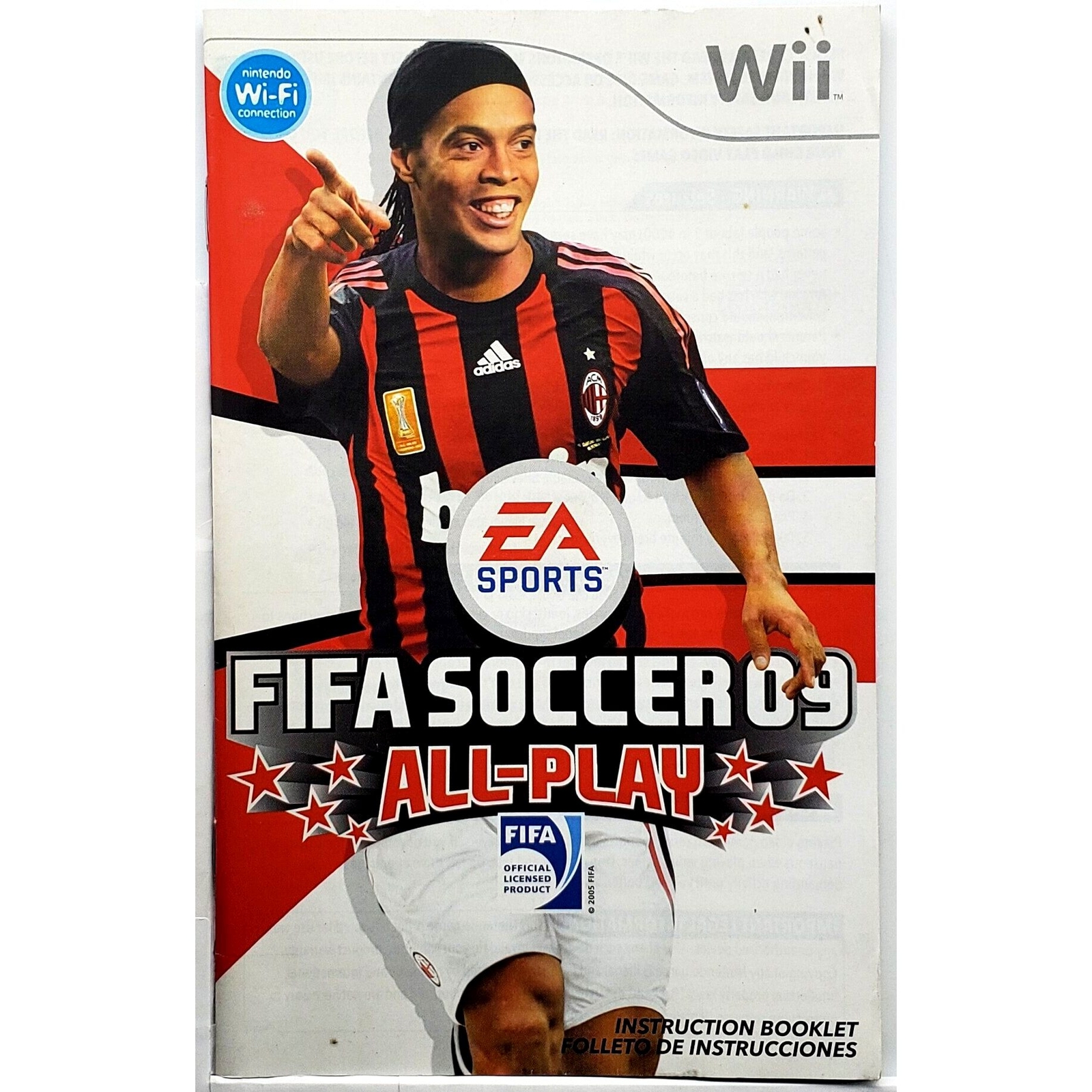 (Manual Only) FIFA 09 All-Play - Nintendo Wii Authentic Instruction ...