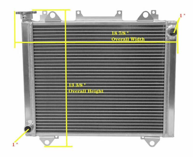 OEM: 39061-0568 For Kawasaki Teryx4 750 KRT750 ATV Aluminium Radiator 2012-2013 - Imagem 3 de 4
