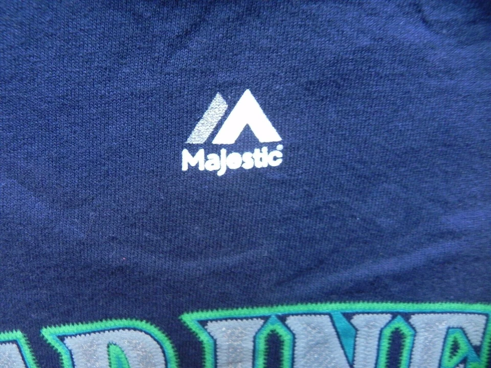 Camisa Seattle Mariners Adulto Grande Robinson Cano #22 MLB Majestuosa Ropa Deportiva Hombres Foto 3 de 4