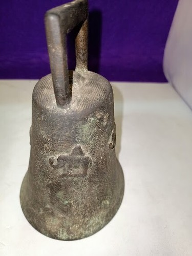 Campana in metallo antica con simbolo di Catania - Foto 5 di 11