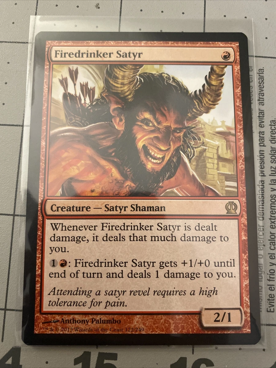 x1 Firedrinker Satyr MTG Theros R M/NM, English | eBay