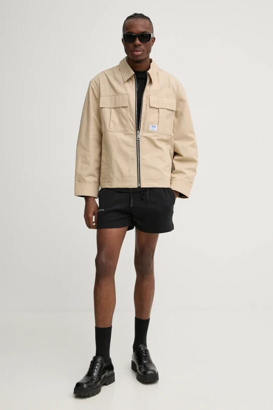 ヒューゴボス＜コットンワイドジャケット＞●M2214y HUGO BOSS Jacket with Logo Label in Ripstop Cotton Regular