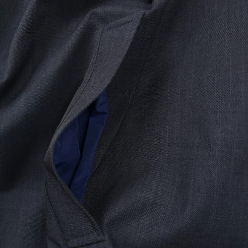 Michael Kors Madison Slim Fit Blue Heather Overcoat Jacket Mens Size 40L - Picture 11 of 12