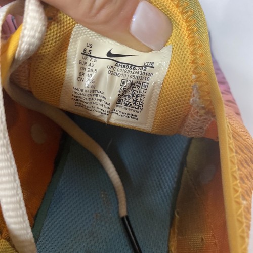 Autentiche rare SNEAKERS sportive NIKE Air Max 270 LOW TOP sfumate UOMO 8,5 - Foto 8 di 8