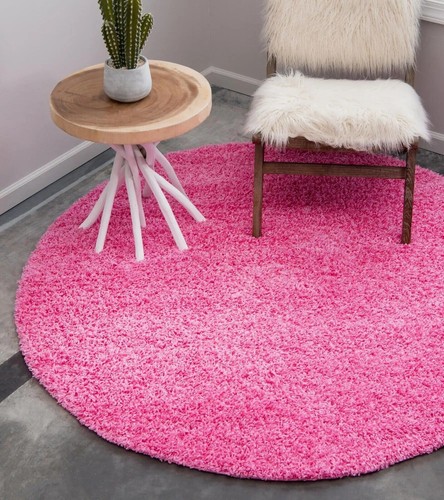 MODERN Circle Round Verona Shaggy Rugs Thick Pile Floor Round Mats Area rugs - Picture 57 of 128