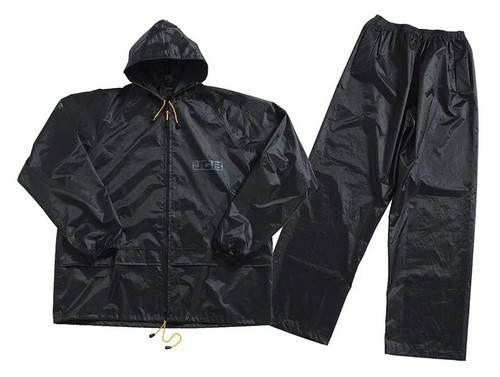 JCB Rainsuit - 2 Piece - Rain Jacket & Rain Trouser Set - Black - Large - Bild 5 von 5