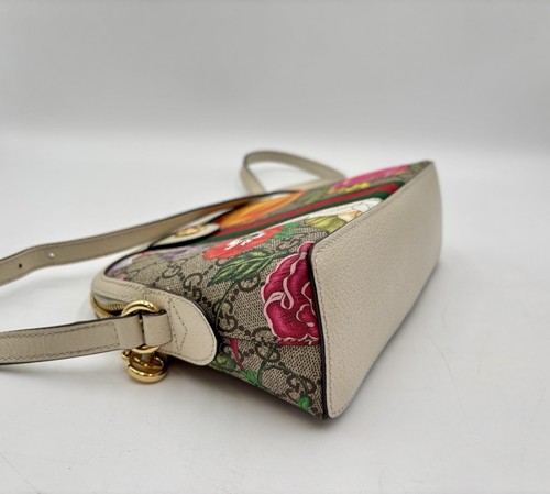 Gucci Schultertasche GG Supreme Flora Ophidia Dome Small - Bild 10 von 17