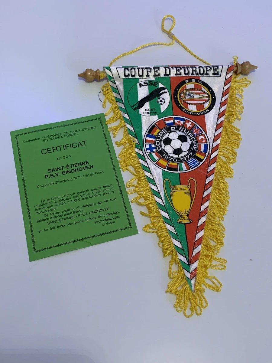 As Saint-etienne Fanion Vintage ASSE 1973 Saint-Étienne - Très Rare, Football Ancien, Collection Supporters Asse Saint Etienne