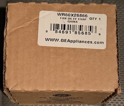 GE Refrigerator Evaporator Fan Motor WR60X26866   OEM Genuine