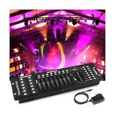DMX Controller, 192 Channel DMX 512 Light Controller DMX Console Stage Light ...