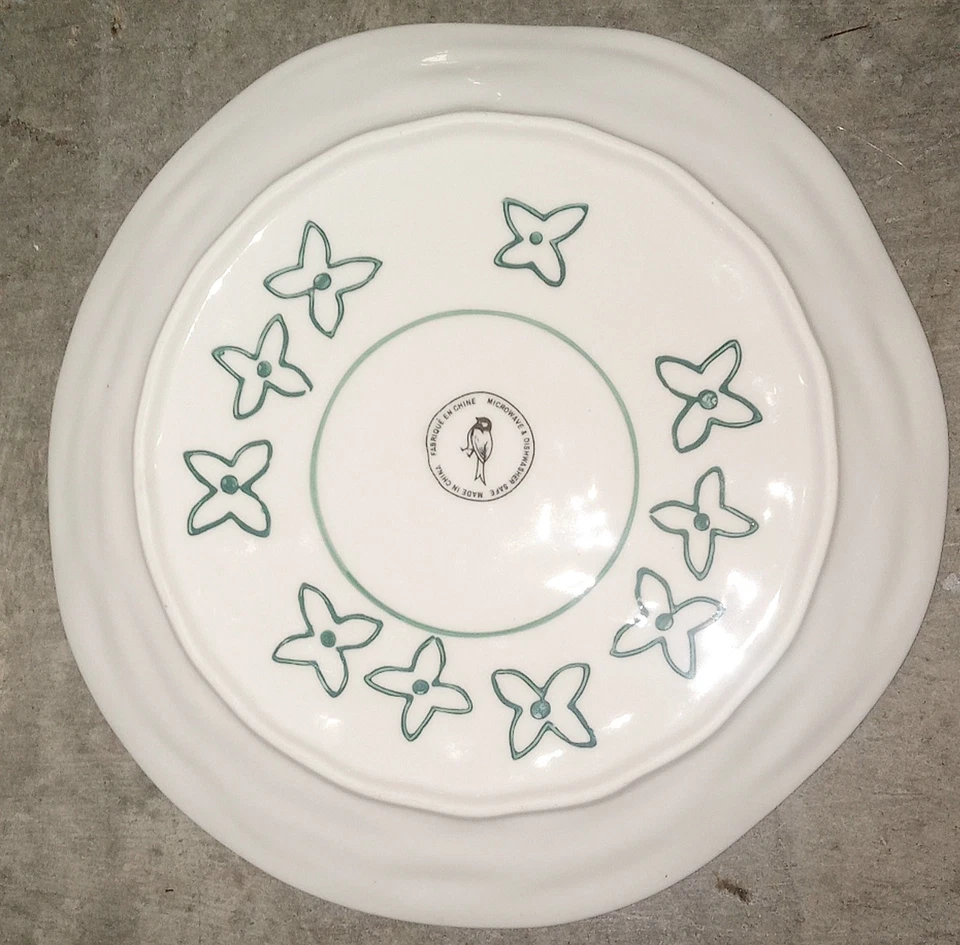 ANTHROPOLOGY GLORIOSA 8" ENSALADA, POSTRE TURQUESA AGUAMARROQUÍ MANDALA SET... Foto 2 de 4