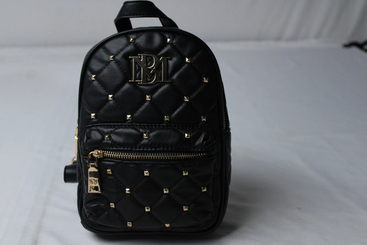 Badgley Mischka Maroon Quilted Backpack with Gold Details Badgley Mischka Diamond Quilted Red Crossbody Bag - Walmart.com main image 2