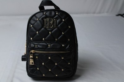 Badgley Mischka Women's Small Quilted Studded Backpack CA4 Black One Size