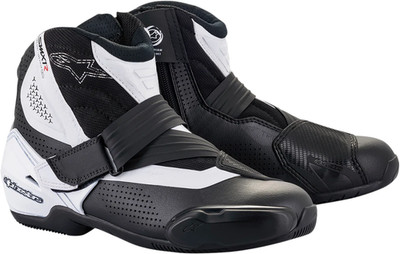 ALPINESTARS 2224021-12-43 SMX1-R V2 Boots - Black/White - US 9 / EU 43