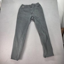 Riders By Lee Jeans Womens 16 Gray Tapered Leg 100 Cotton Denim Distressed