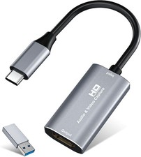 4K HDMI Video Capture Card USB 3.0 to USB C 1080P 60FPS for Streaming Gaming