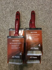 Linzer Better WM 17251-4" -4-inch flat paint brush, set of 4
