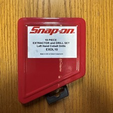 Snap-on Exdl10 10 Piece Cobalt Left Hand Drill Extractor Set Complete